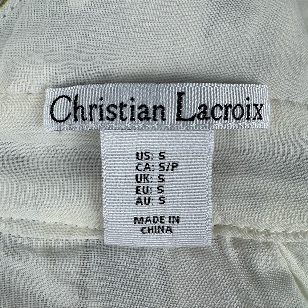 Christian Lacroix Floral Linen Blend Maxi Dress - Picture 11 of 16